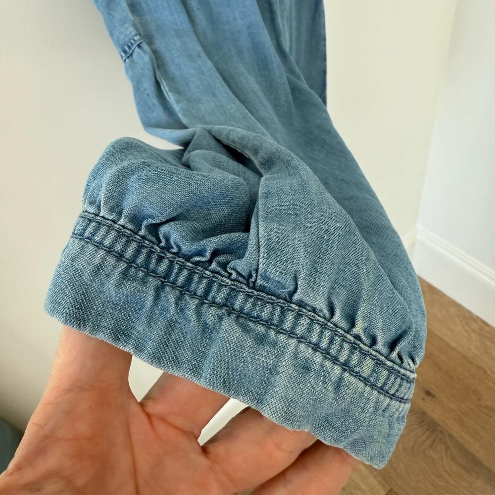 Mayoral Blue Denim Sleeveless Romper - Picture 5 of 9